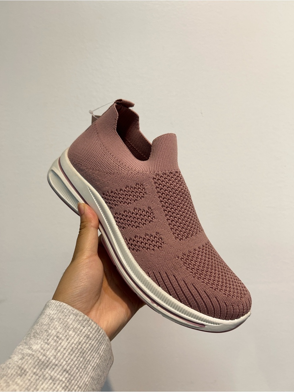Women’s Knit Slip-On Sneaker - Mauve Pink